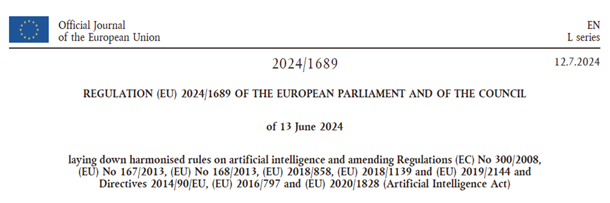 Regulation (EU) 2024/1689