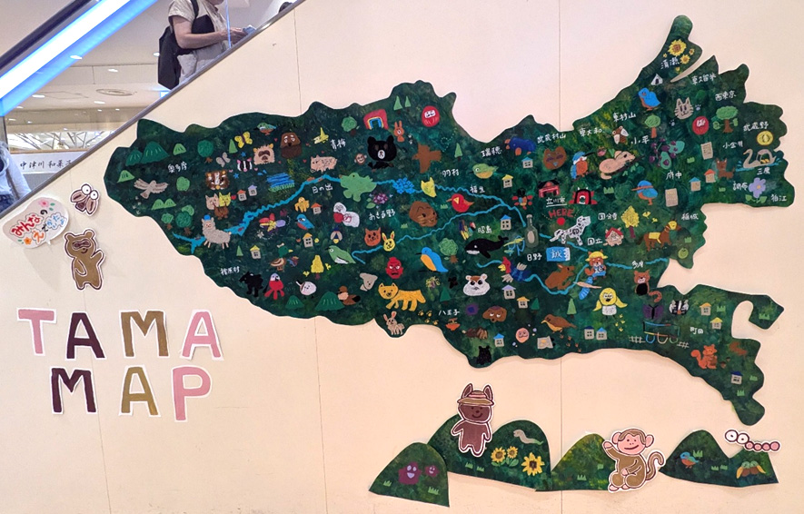 ショッピングモールの絵地図