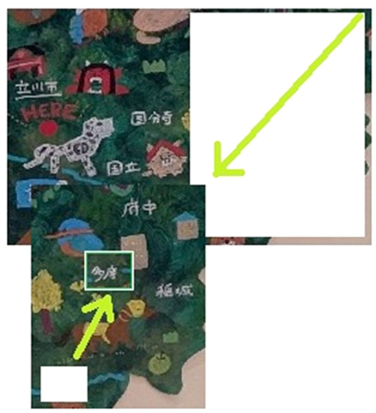 ショッピングモールの絵地図を修正